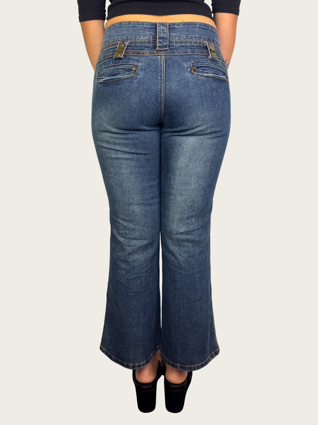 00s X-TM Bootcut Capri Jeans - Size S