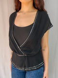 00s InWear Sheer Sequin Blouse - Size S