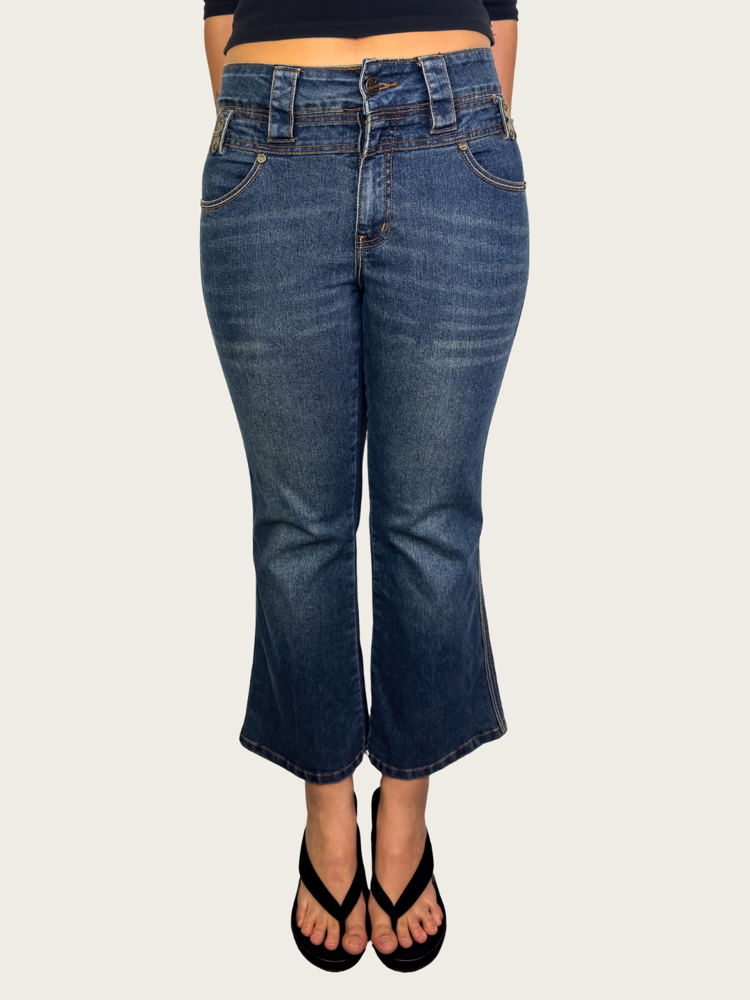 00s X-TM Bootcut Capri Jeans - Size S