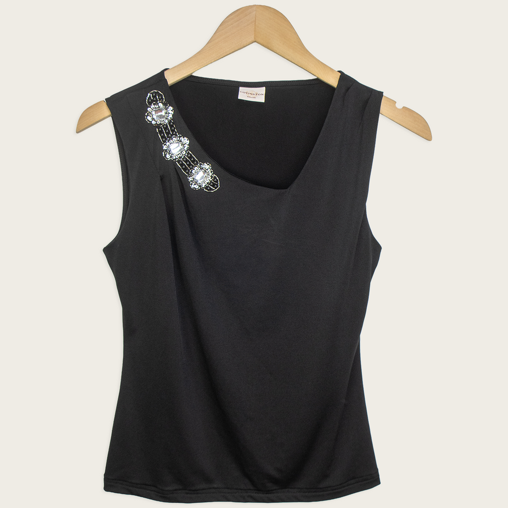 00s Covington Embellished Sleeveless Top - Size S