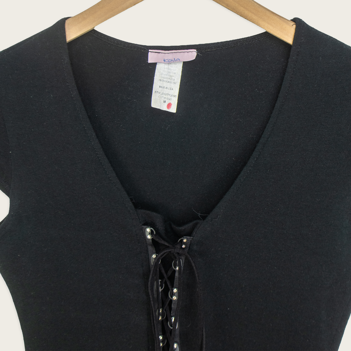 00s Kona Lace Up Baby Tee - Size S