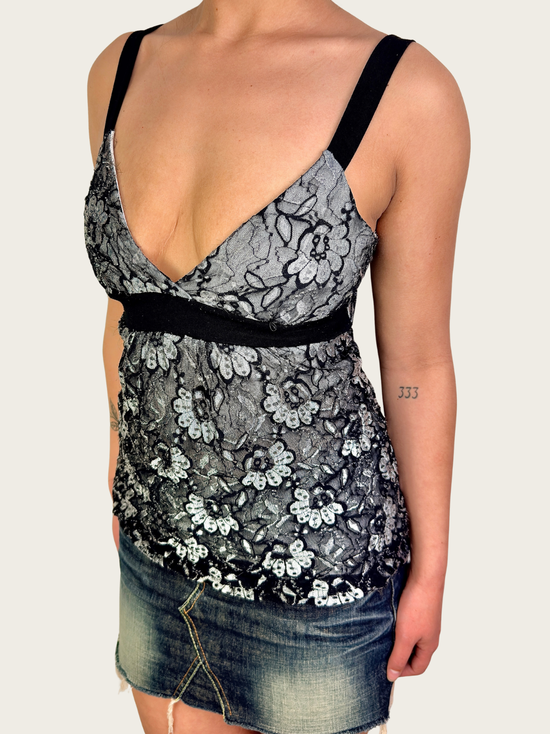 00s Crossroads Lace Cami Top - Size XS
