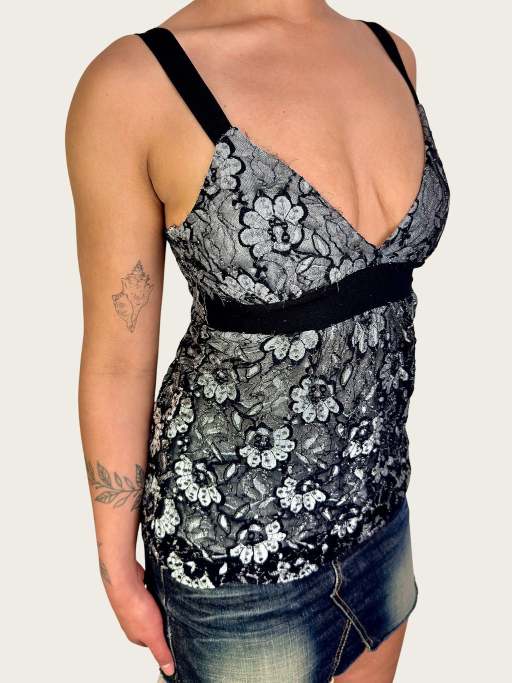 00s Crossroads Lace Cami Top - Size XS