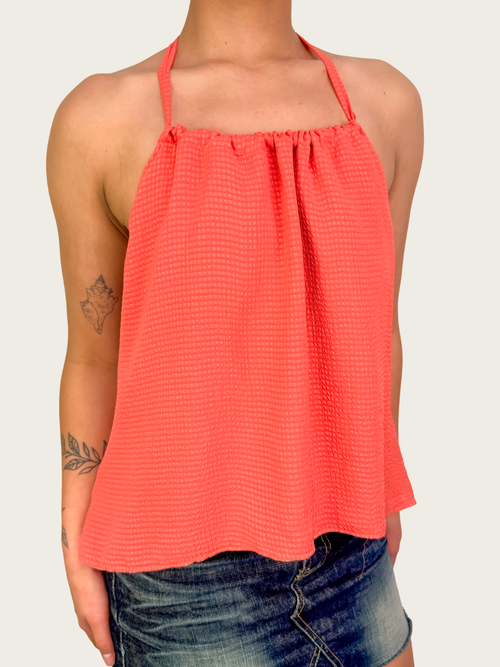 00s Anise Layered Halter Top - Size S