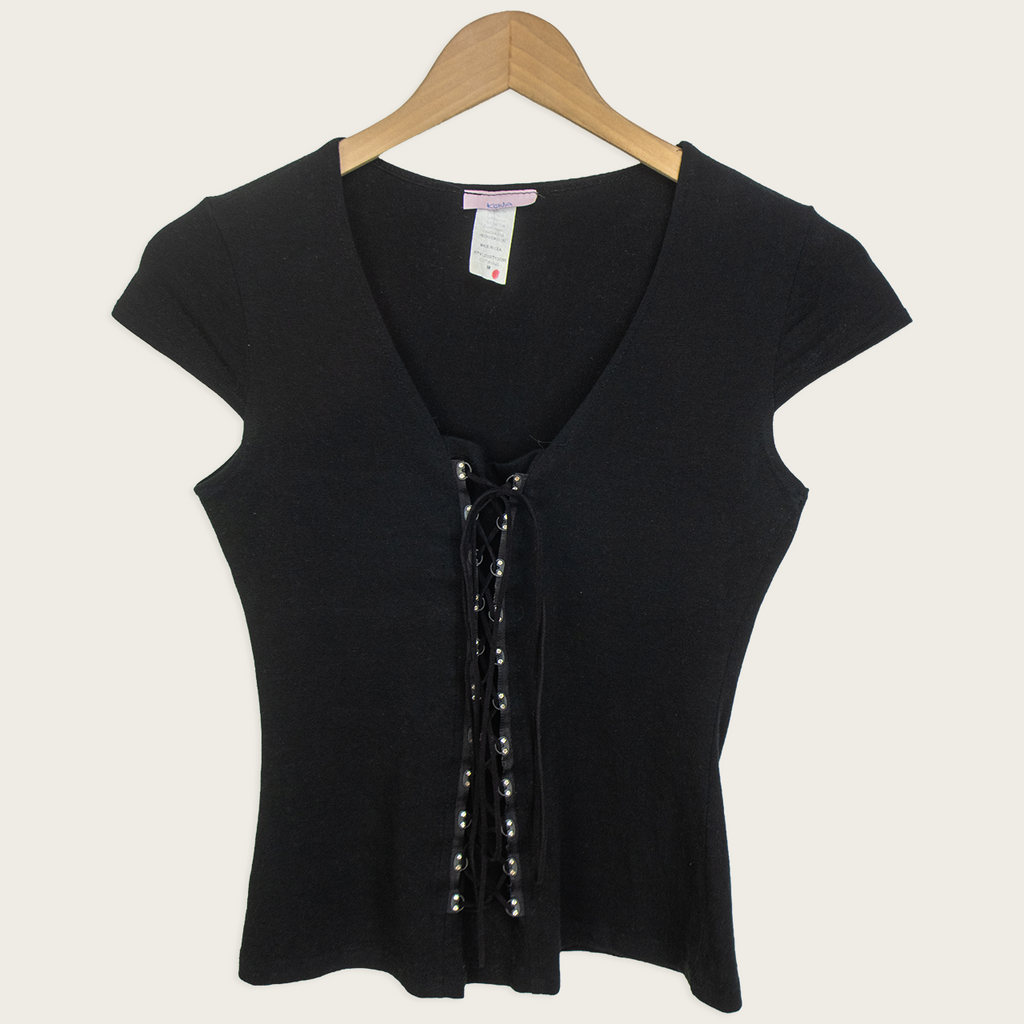 00s Kona Lace Up Baby Tee - Size S