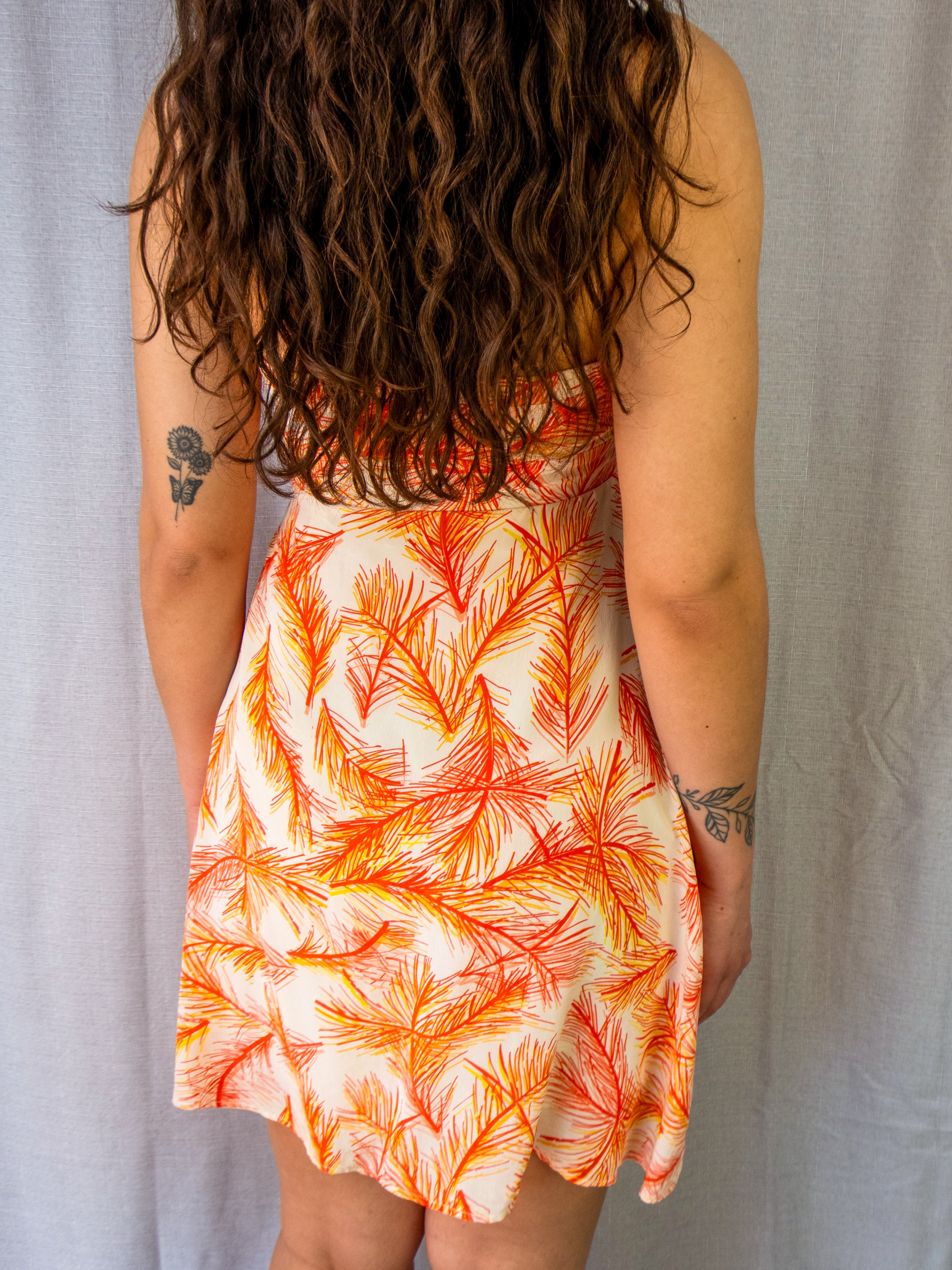 00s Bluejuice Silk Neck Halter Dress - Size S