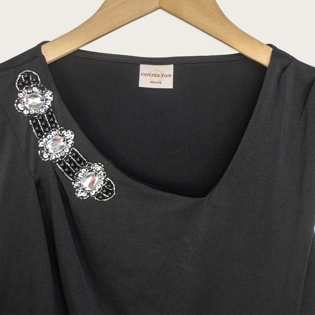 00s Covington Embellished Sleeveless Top - Size S