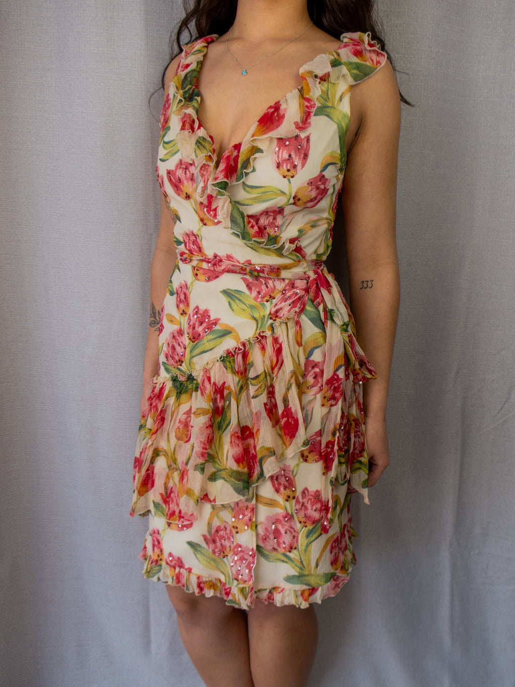 00s Alannah Hill Floral Mini Dress - Size S/M