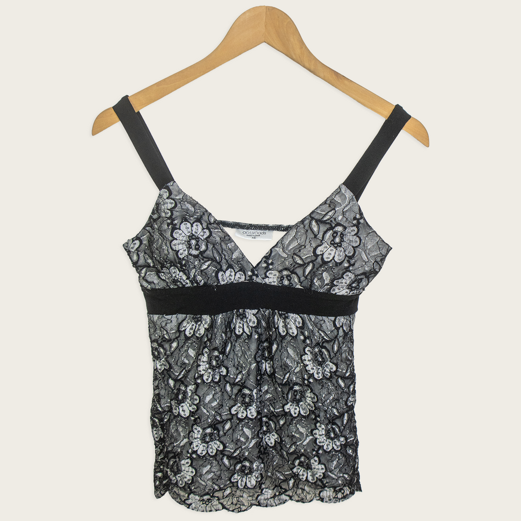 00s Crossroads Lace Cami Top - Size XS