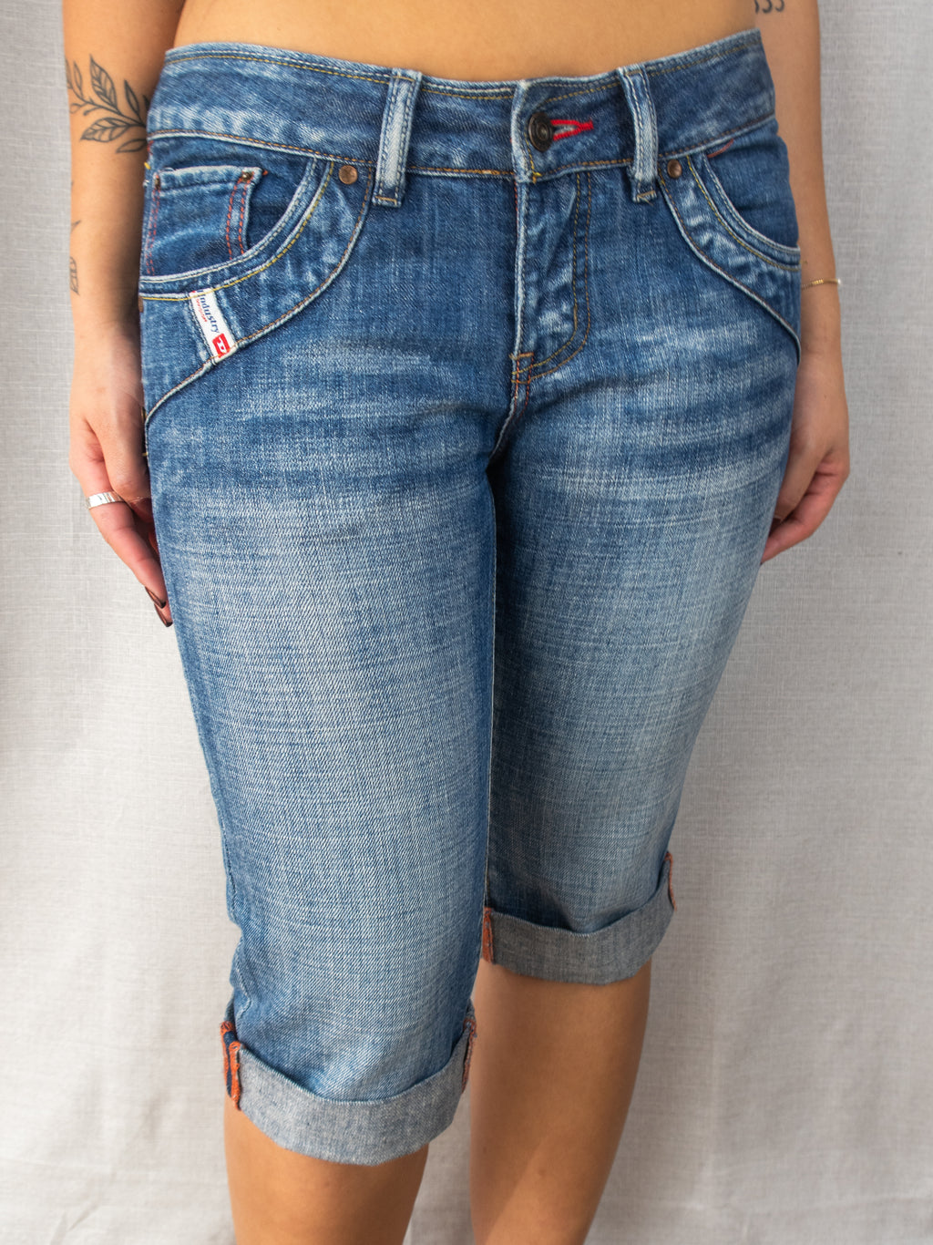 Y2K Diesel Denim Shorts - Mid Wash - Size 8