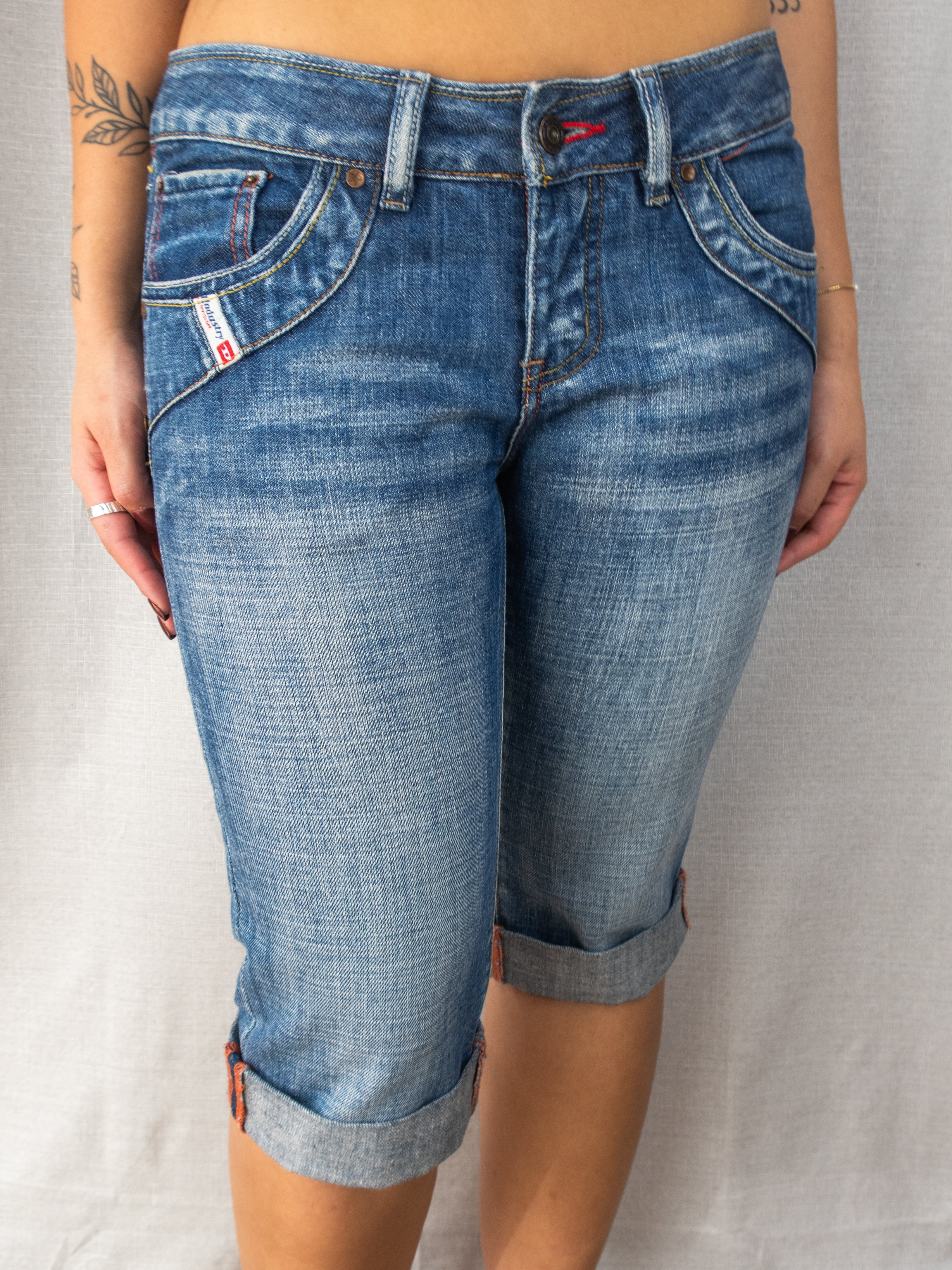 Y2K Diesel Denim Shorts - Mid Wash - Size 8