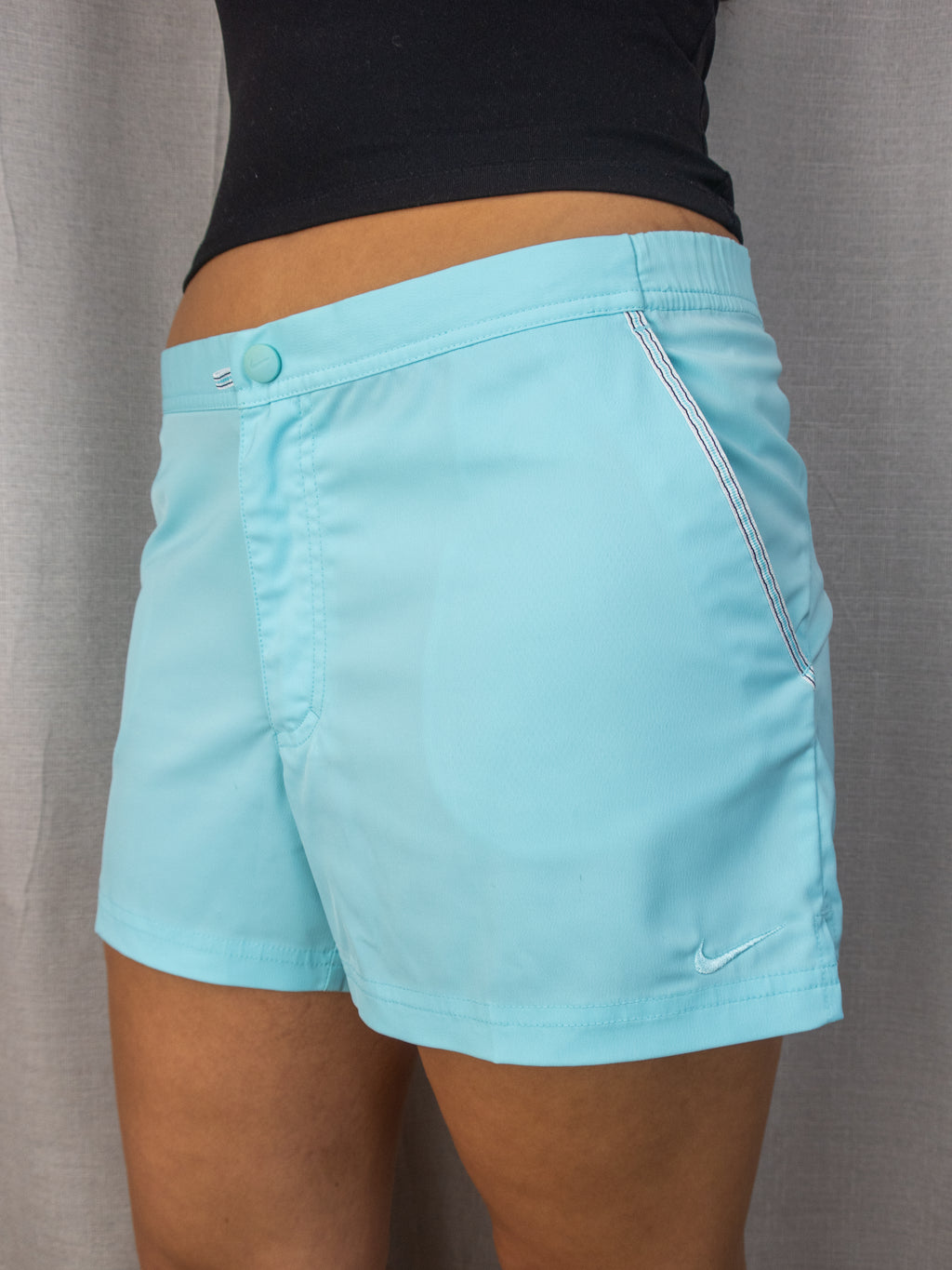 Y2K Nike Mini Shorts - Blue - Size M