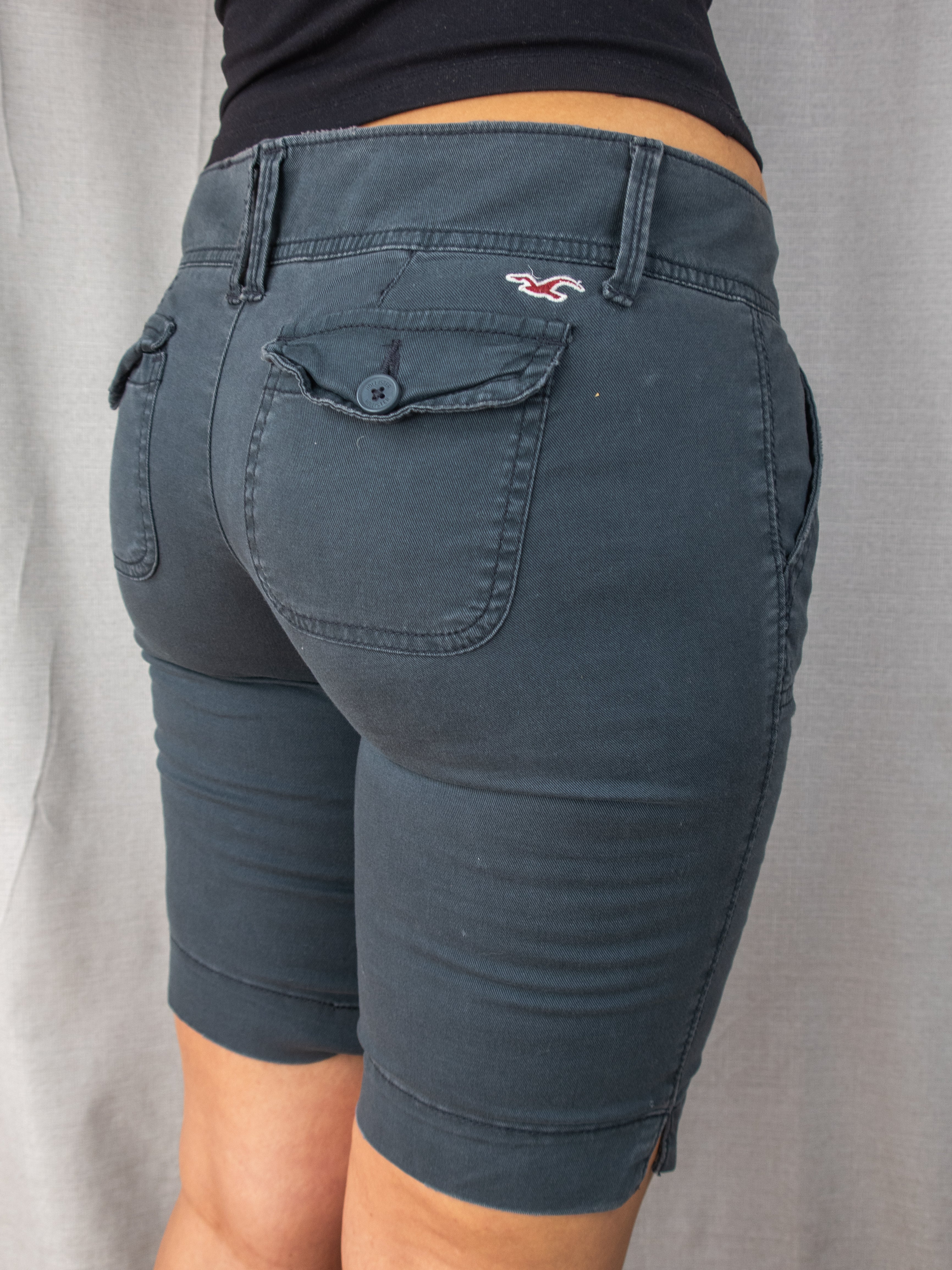 Hollister Cargo Shorts - Grey - Size 6