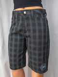 Y2K Rusty Shorts - Black Check - Size 8