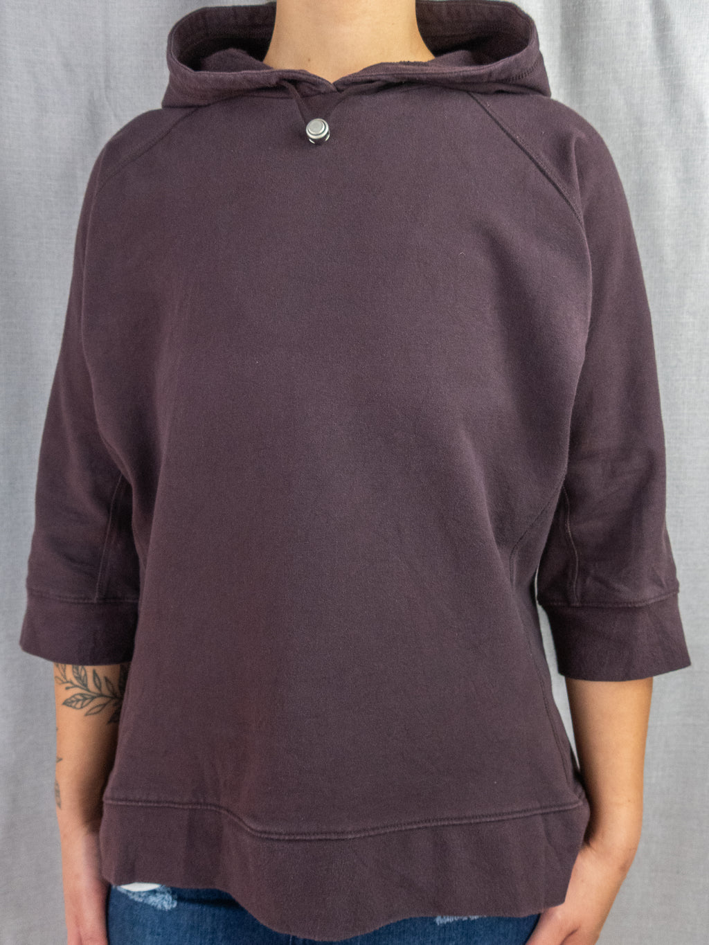 Y2K Nike Hoodie - Brown Minimal - Size M