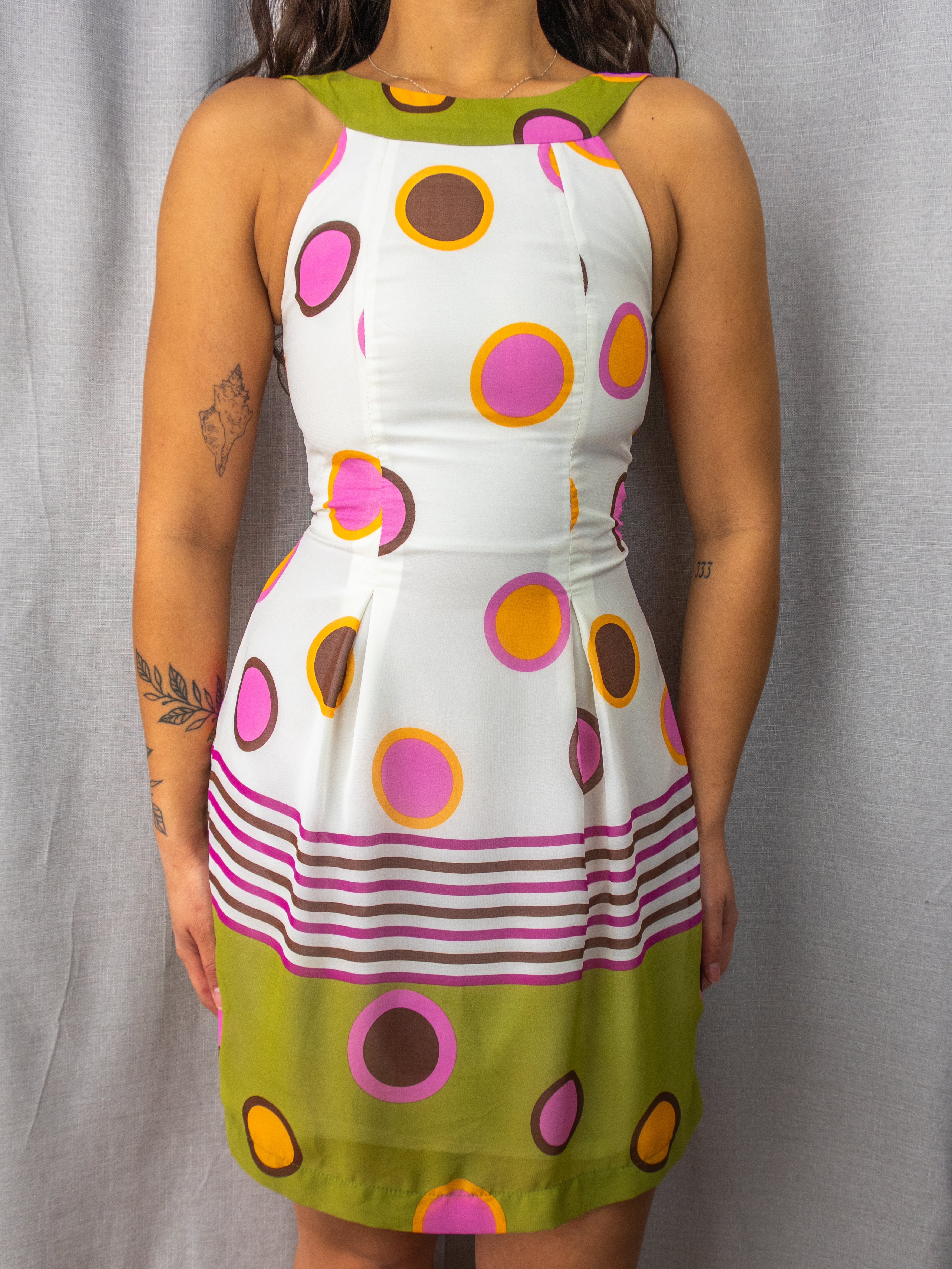 Vintage Review Australia Dress - Retro Polka Print - Size 6
