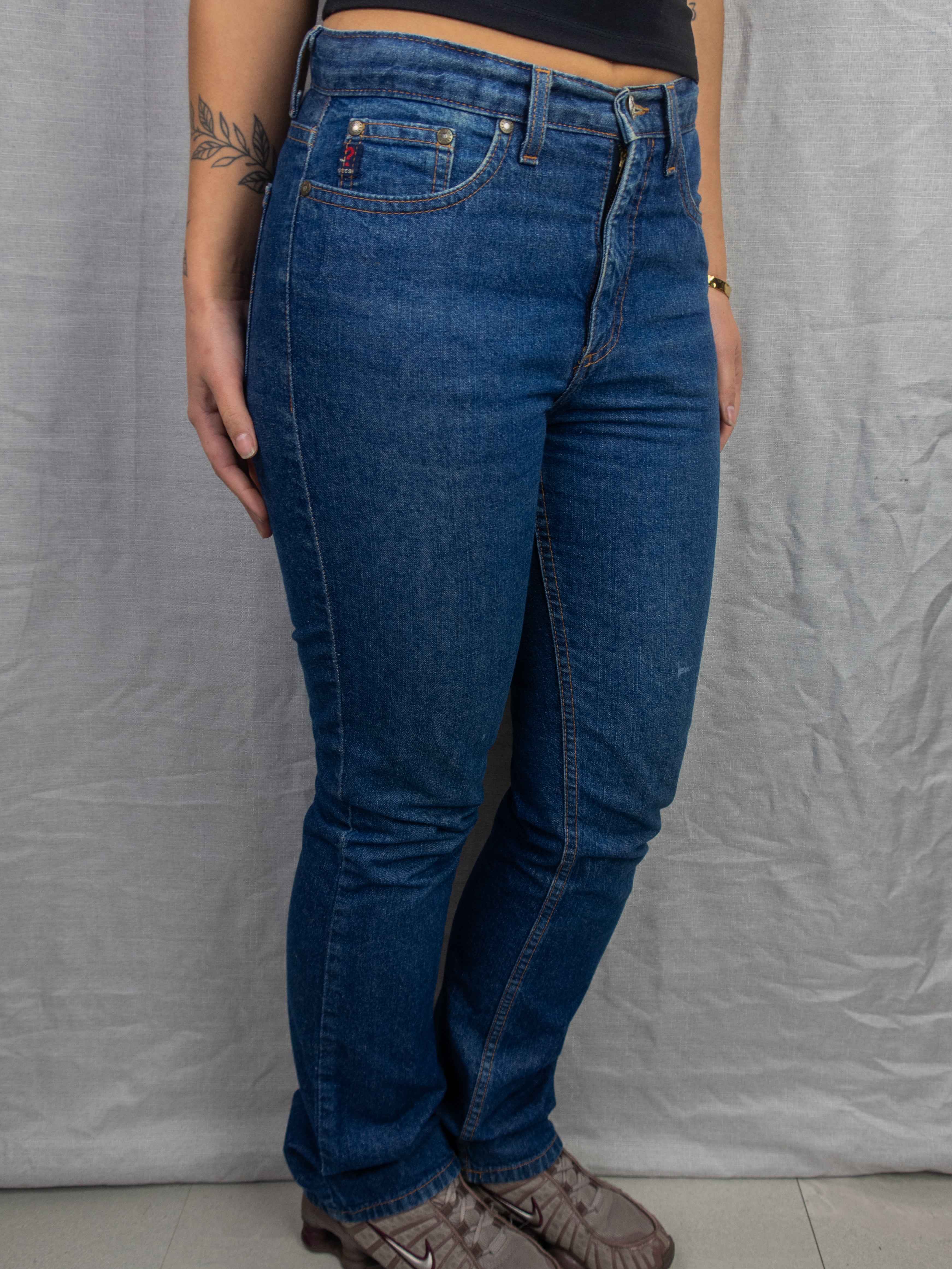 Vintage Guess Jeans USA Straight Leg Denim Jeans - Blue - Size 8