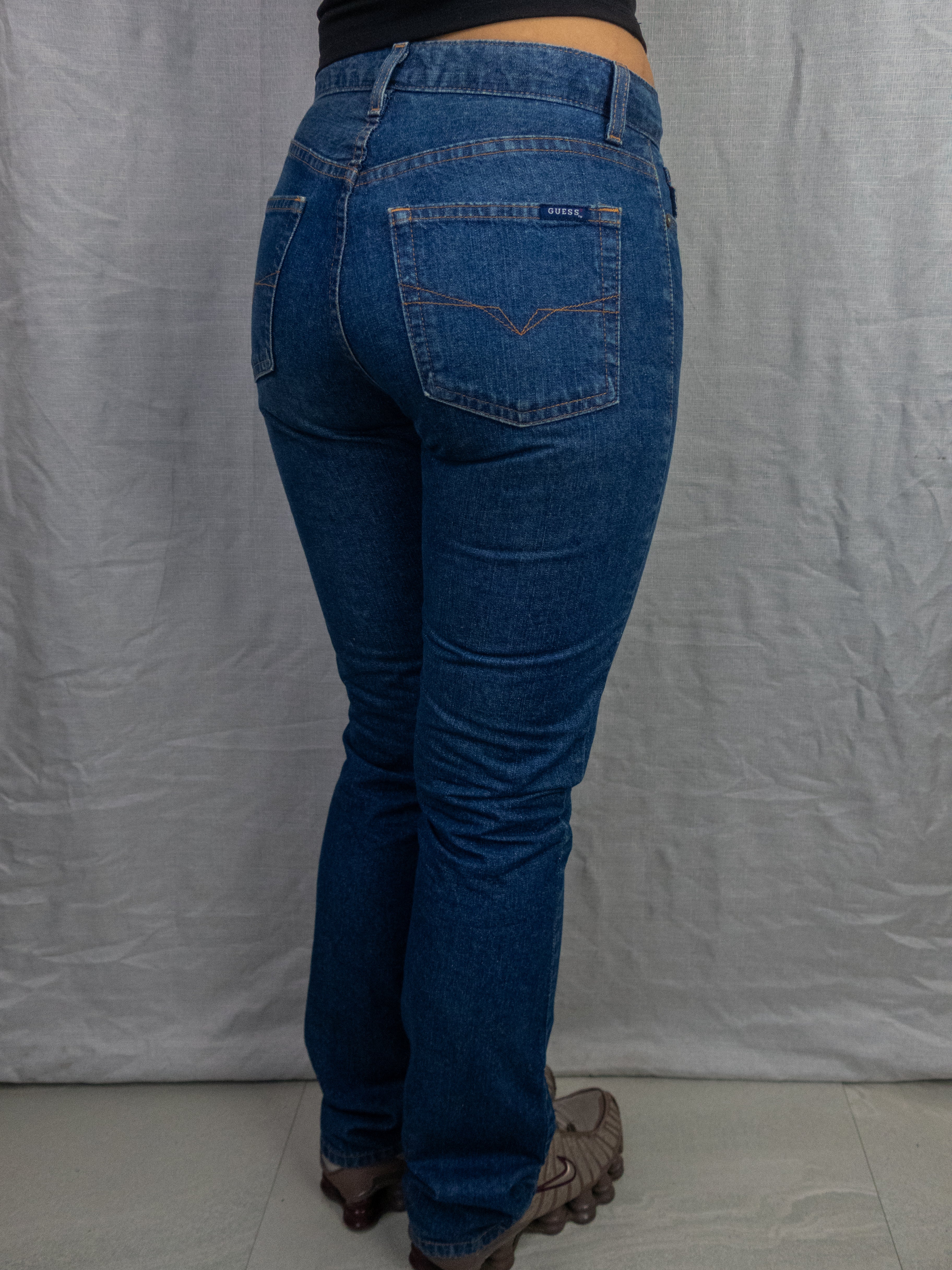 Vintage Guess Jeans USA Straight Leg Denim Jeans - Blue - Size 8