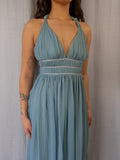 Martini Maxi Dress - Halter Chiffon - Size 8