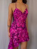 Y2K Lipsy Mini Dress - Asymmetrical Hem - Size S
