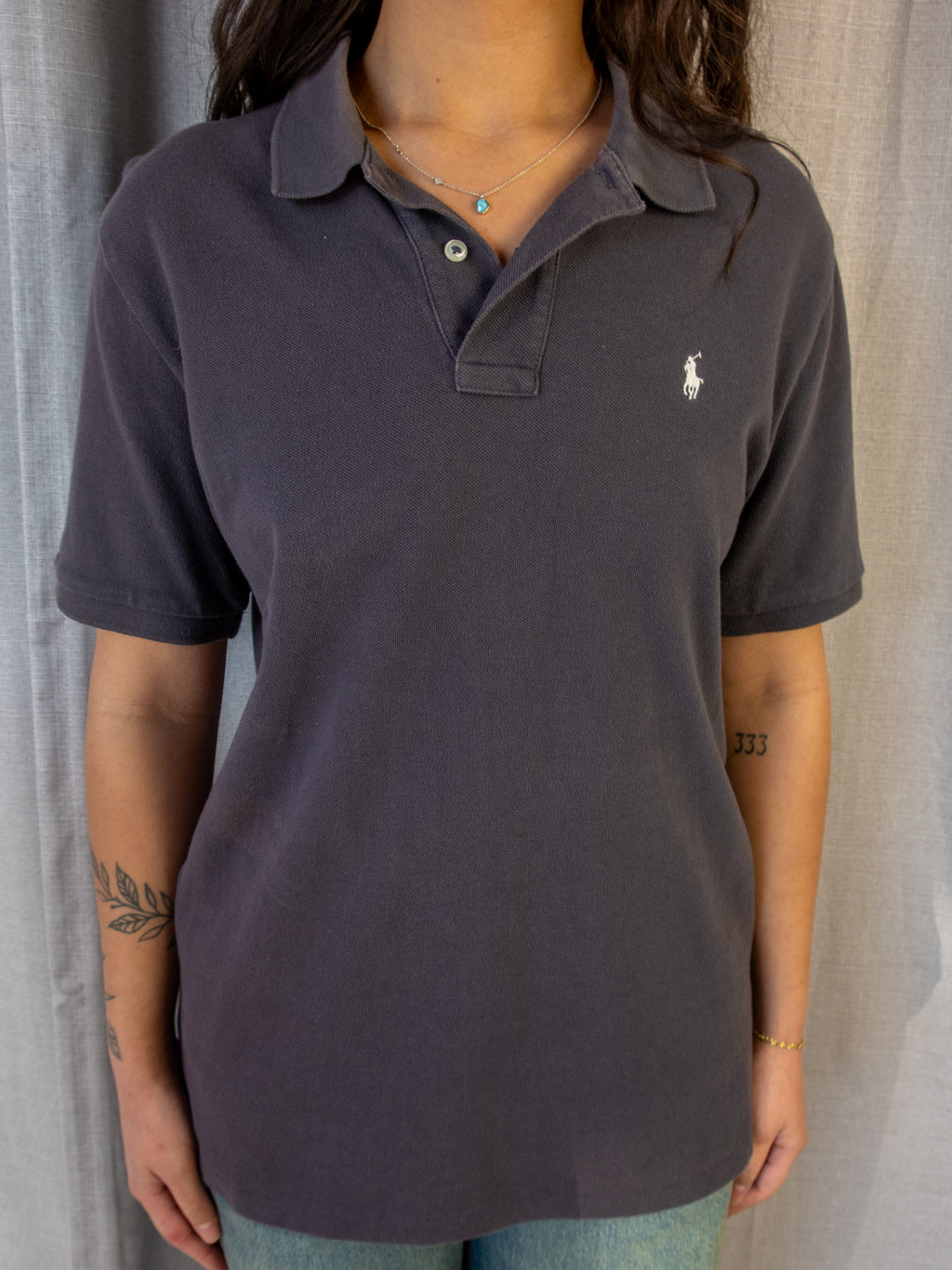 Ralph Lauren Polo Shirt - Charcoal - L