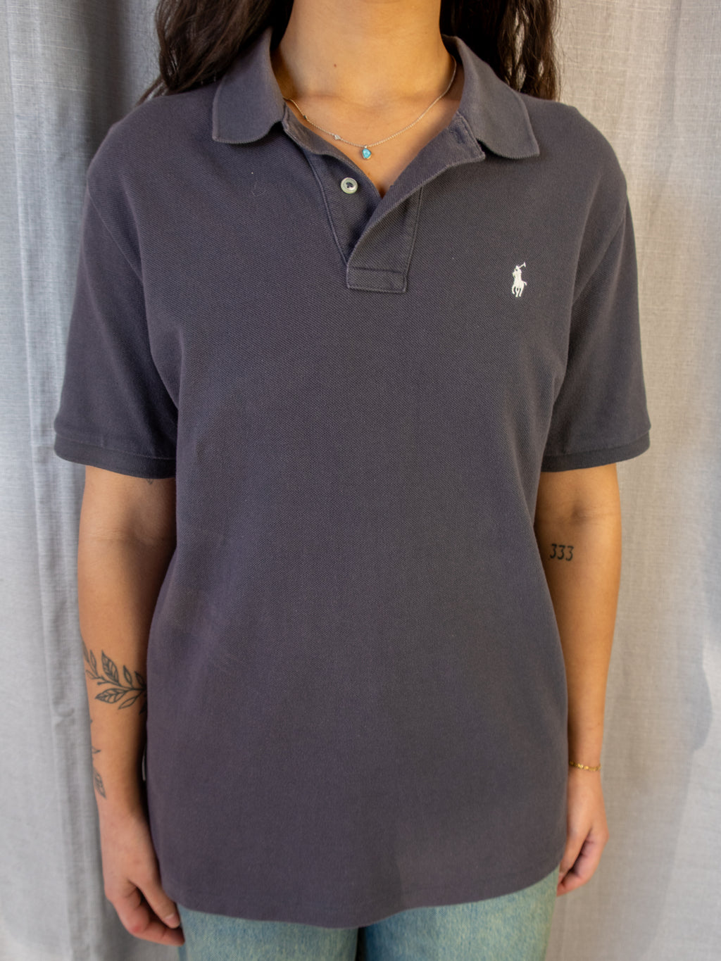 Ralph Lauren Polo Shirt - Charcoal - L