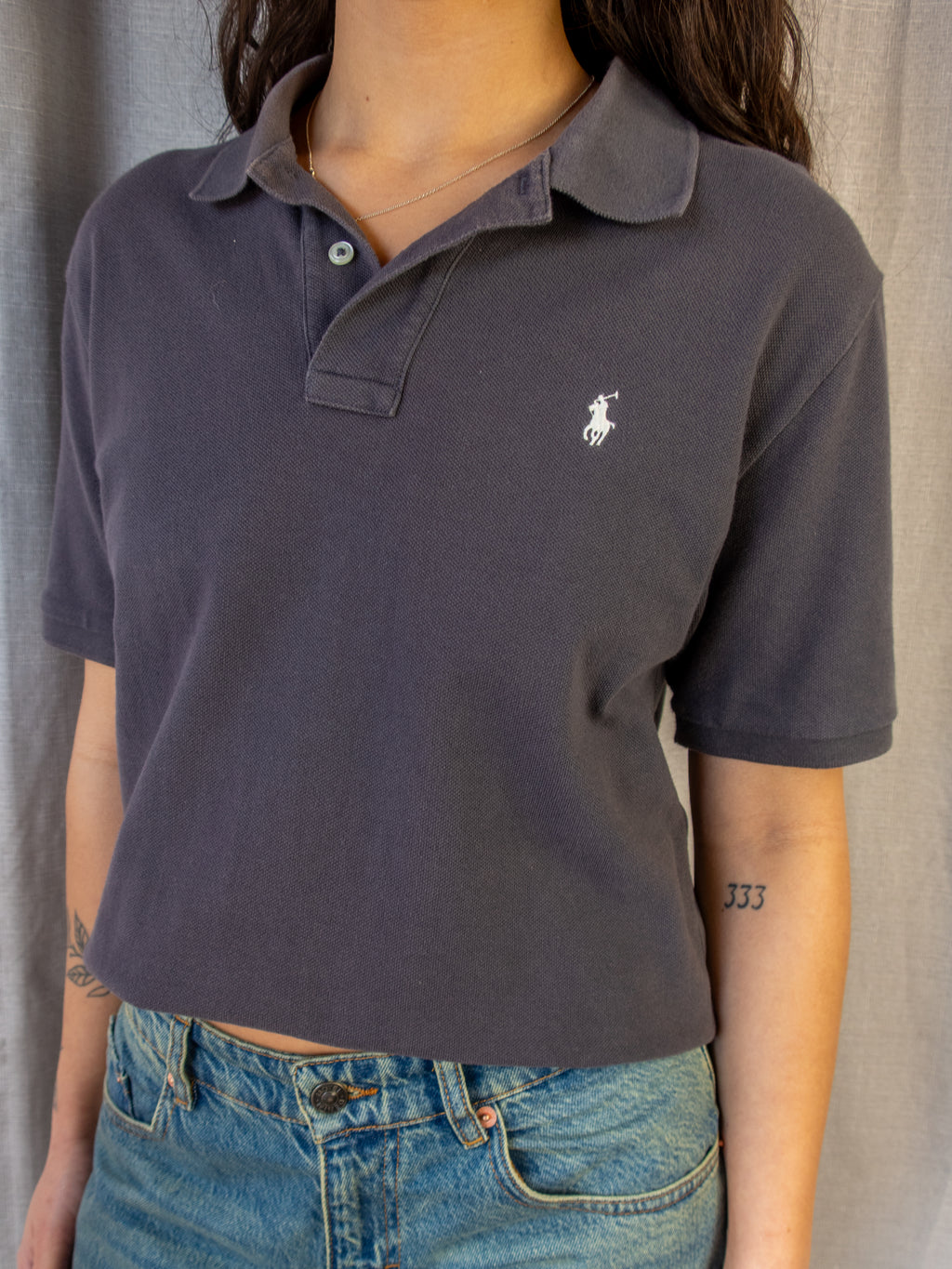 Ralph Lauren Polo Shirt - Charcoal - L