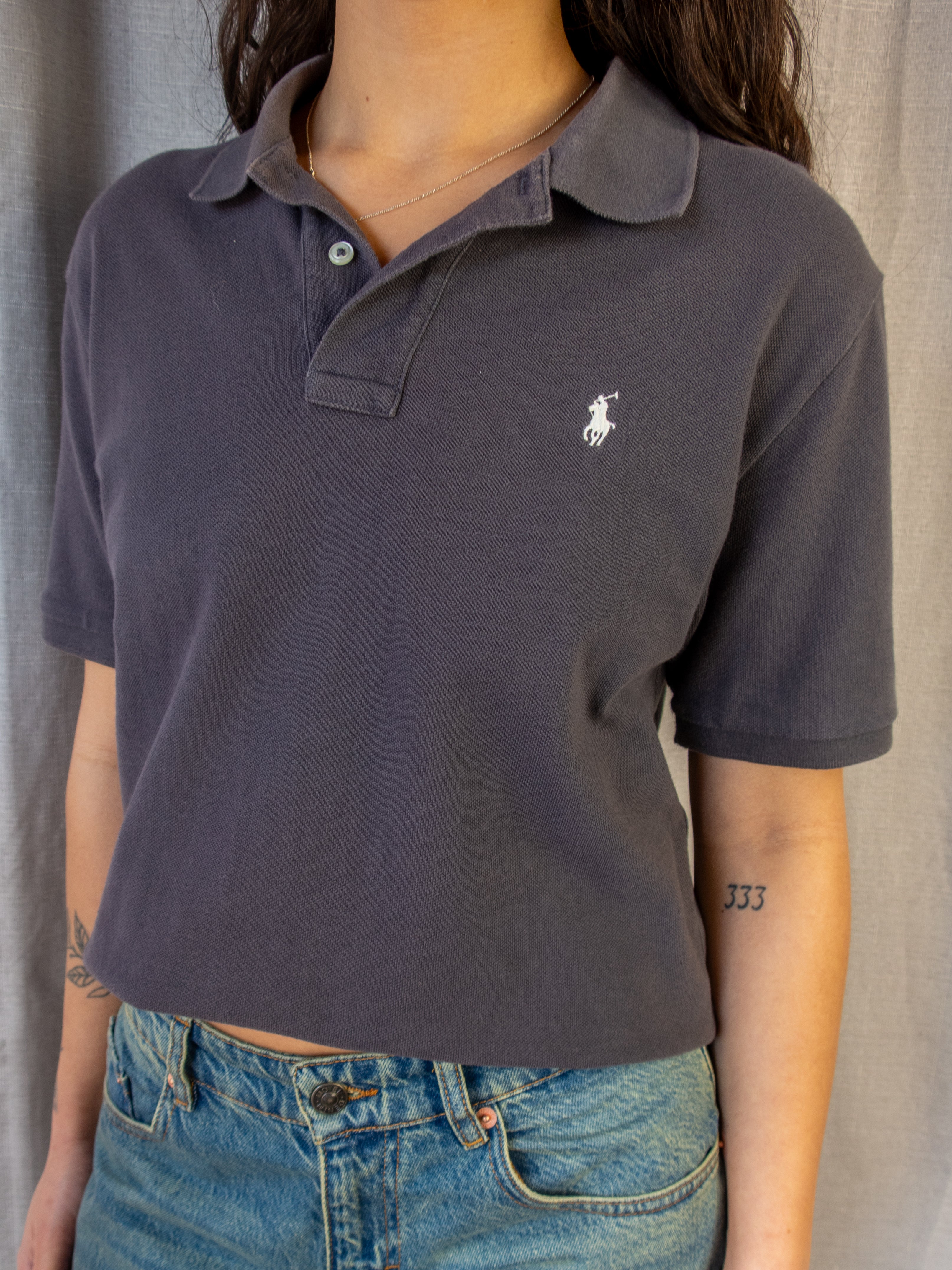 Ralph Lauren Polo Shirt - Charcoal - L