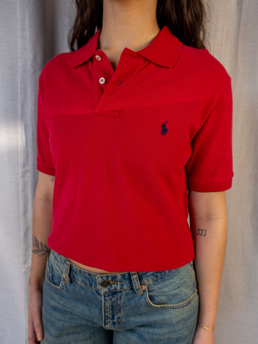 Vintage Ralph Lauren Polo Shirt - Red Pony Logo - L