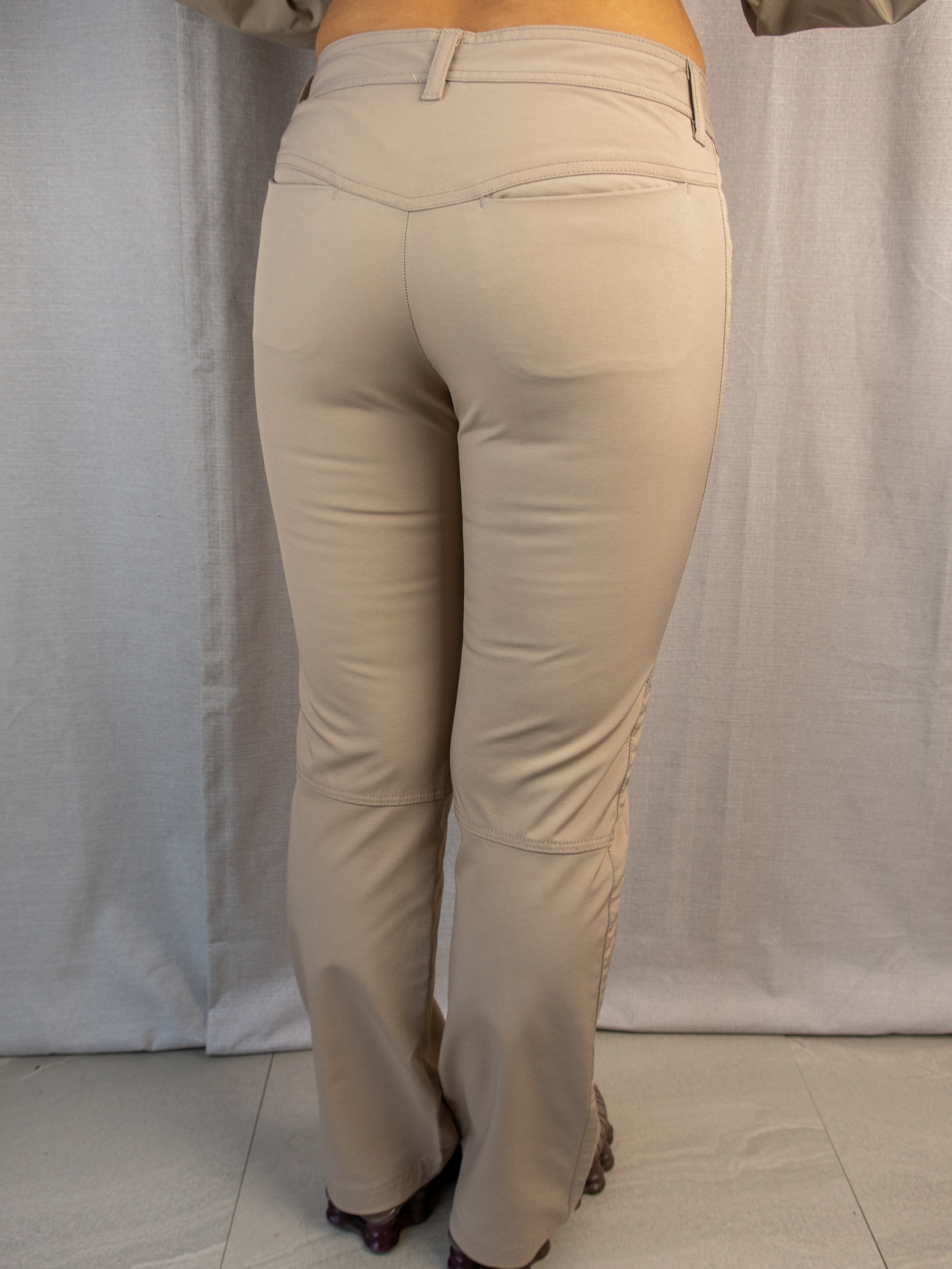 Y2K Nike Pants - Beige Straight Leg - Size S