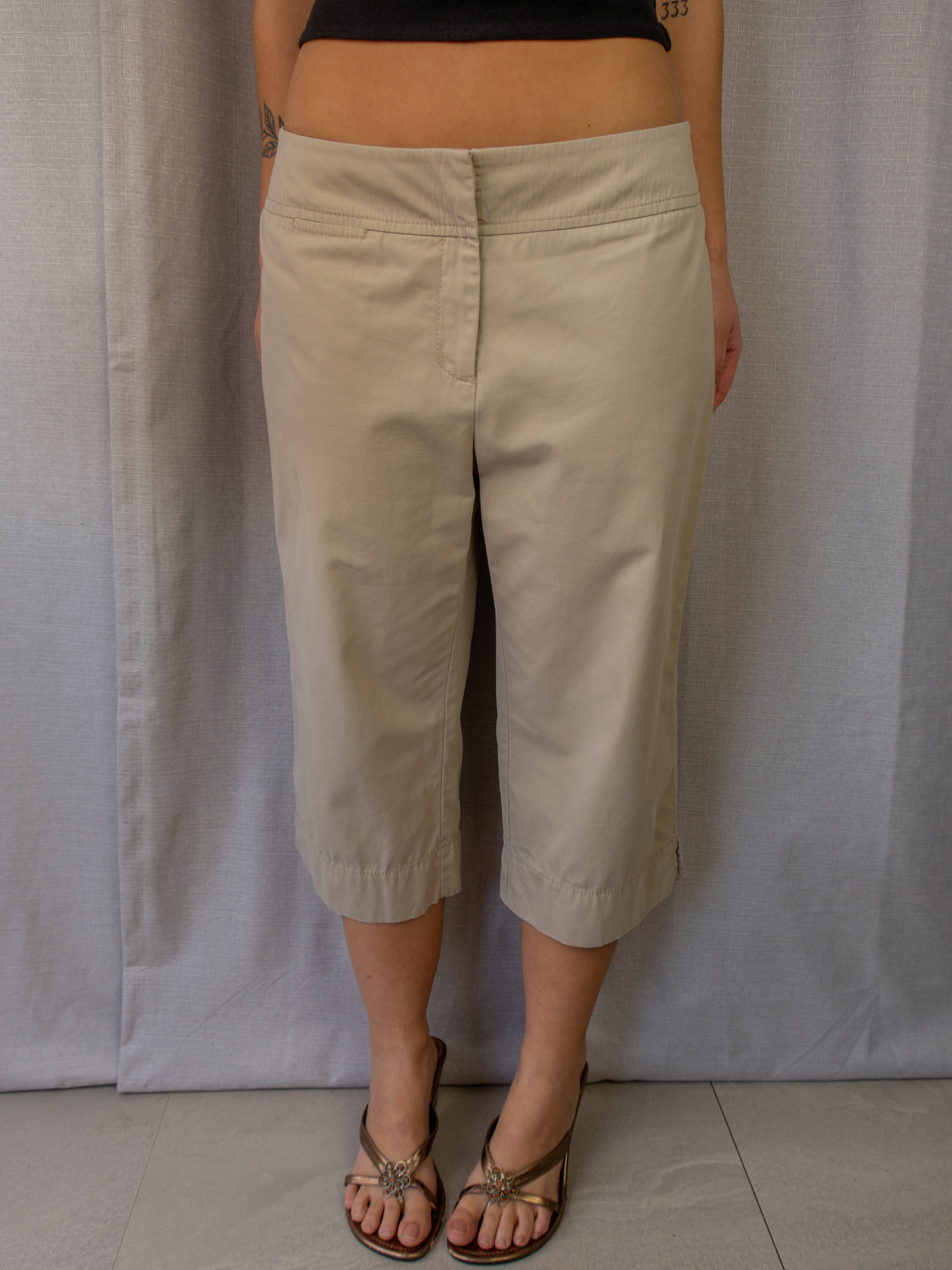 Country Road Capri Pants - Beige - Size 12