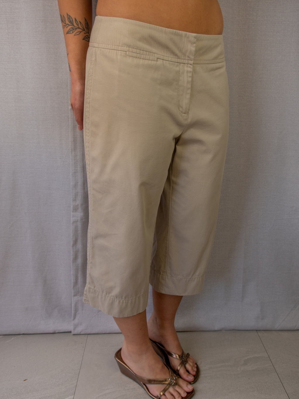 Country Road Capri Pants - Beige - Size 12