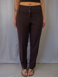 Y2K Hot Topic Tailored Pants - Brown Straight Leg - Size 12