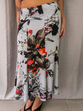 Y2K Formation Floral Maxi Skirt - Watercolour Print - Size 12