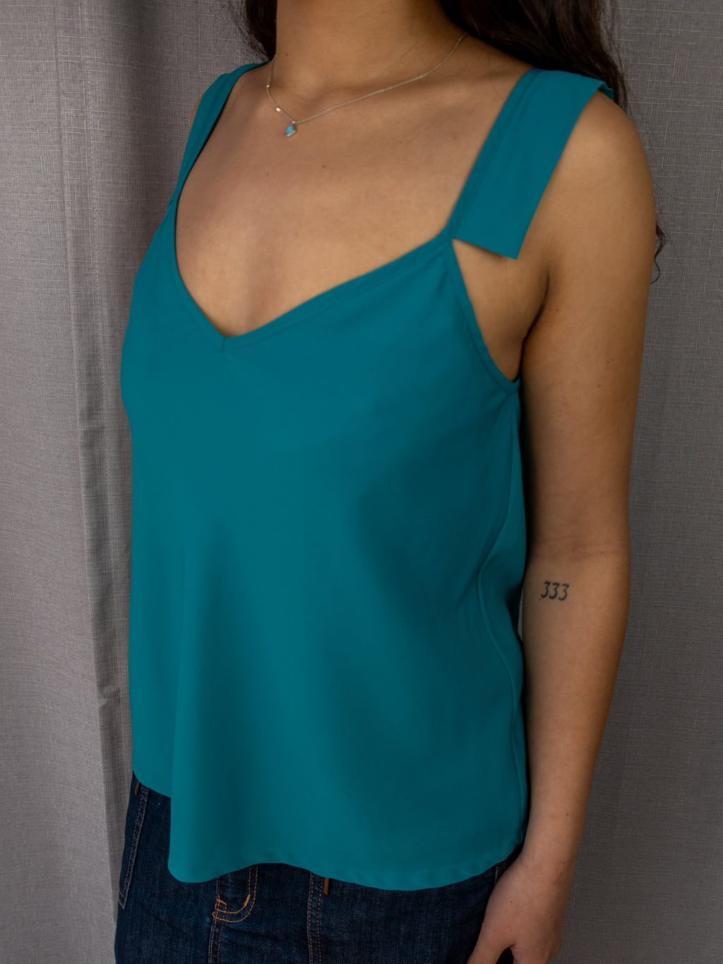 Y2K Bluejuice V-Neck Cami Top - Size S