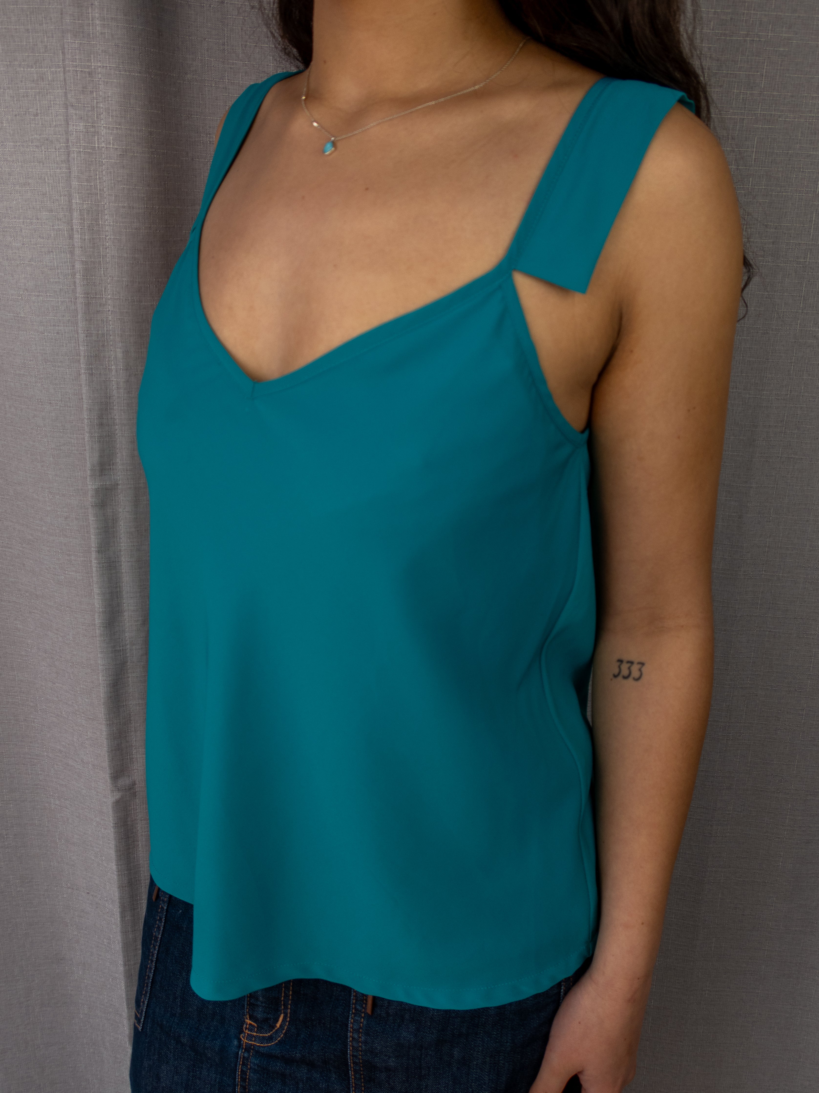 Y2K Bluejuice V-Neck Cami Top - Size S