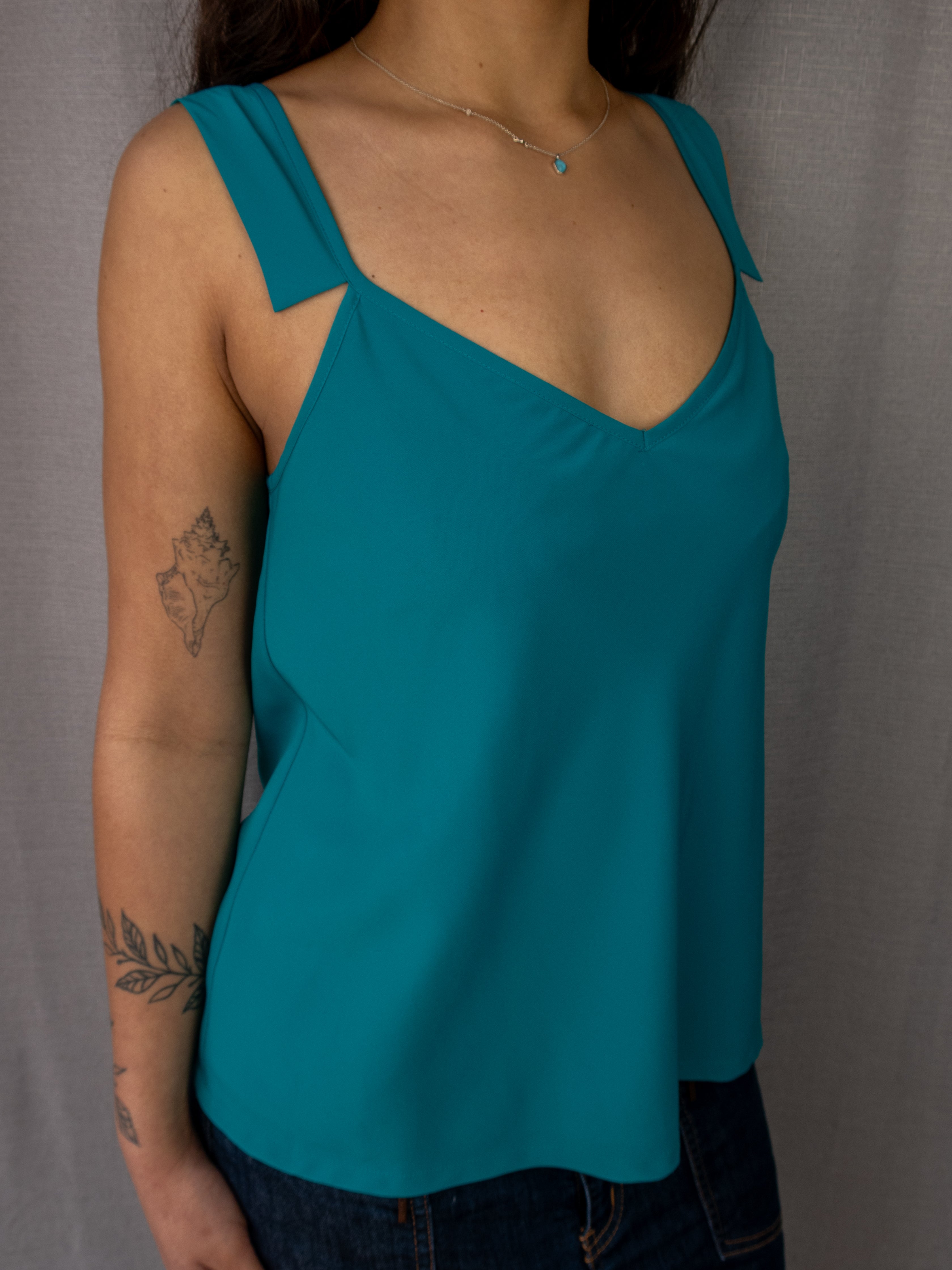 Y2K Bluejuice V-Neck Cami Top - Size S