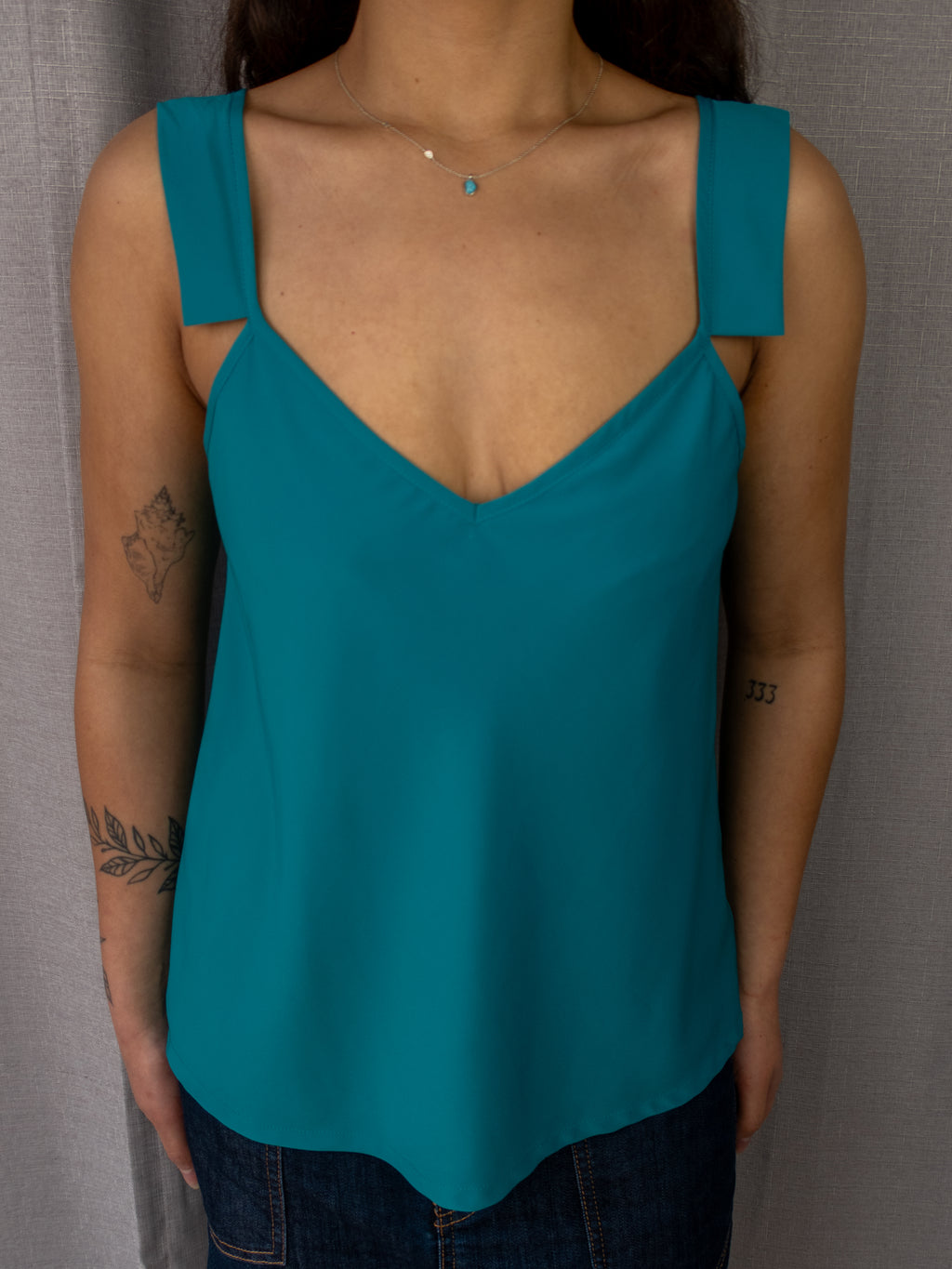 Y2K Bluejuice V-Neck Cami Top - Size S