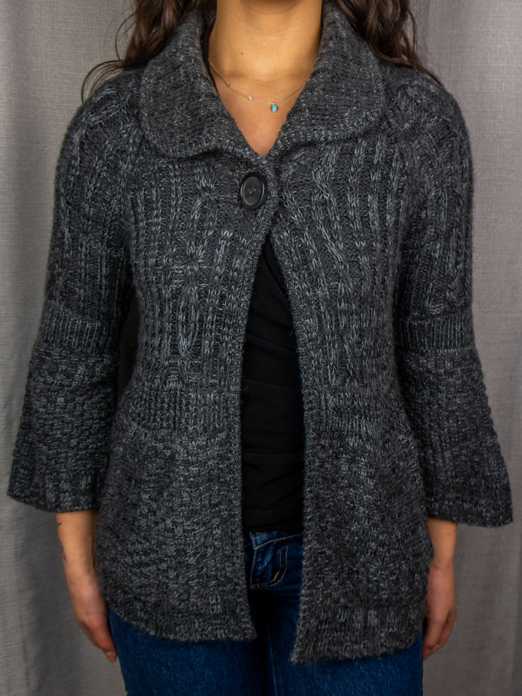 00s Hot Options Knit Cardigan - Size S/M