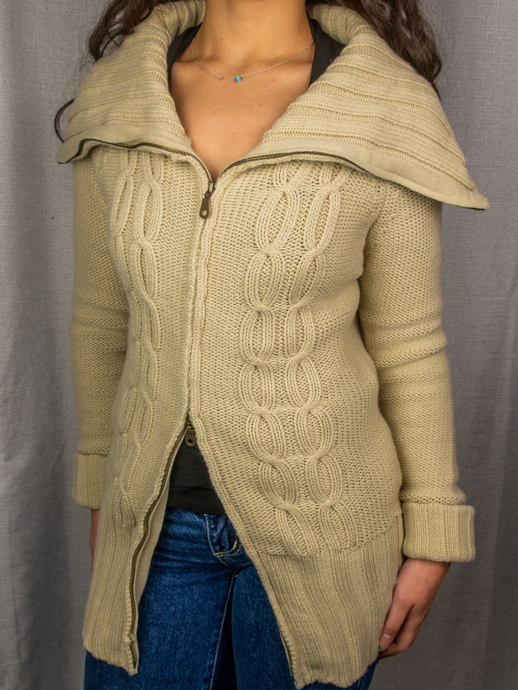 00s Red Berry Knit Cardigan - Size M/L
