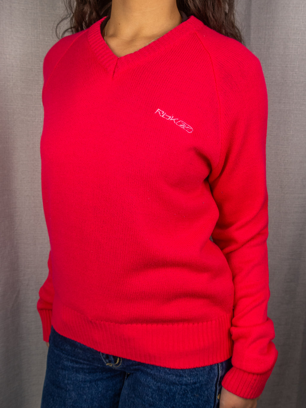 00s Reebok Knit Jumper - Size S/M