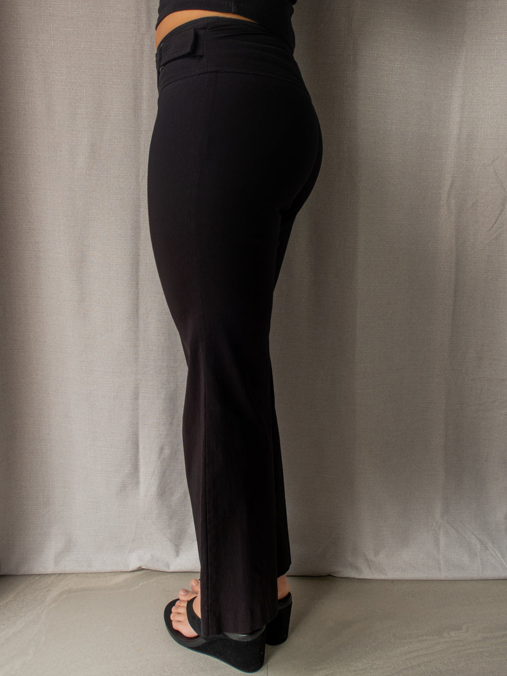 Y2K Events Black Wrap Waist Pants - Size XS