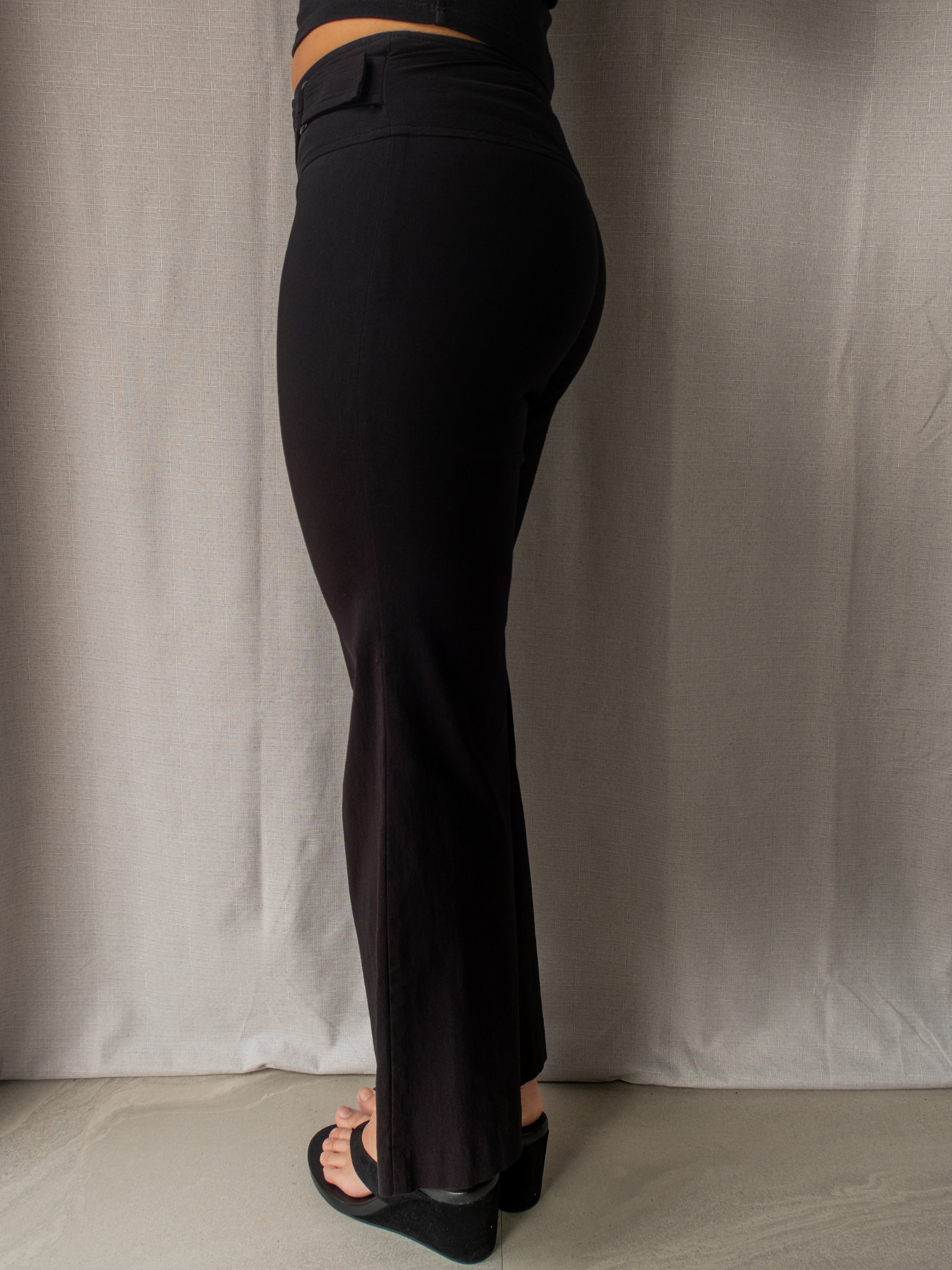 Y2K Events Black Wrap Waist Pants - Size XS