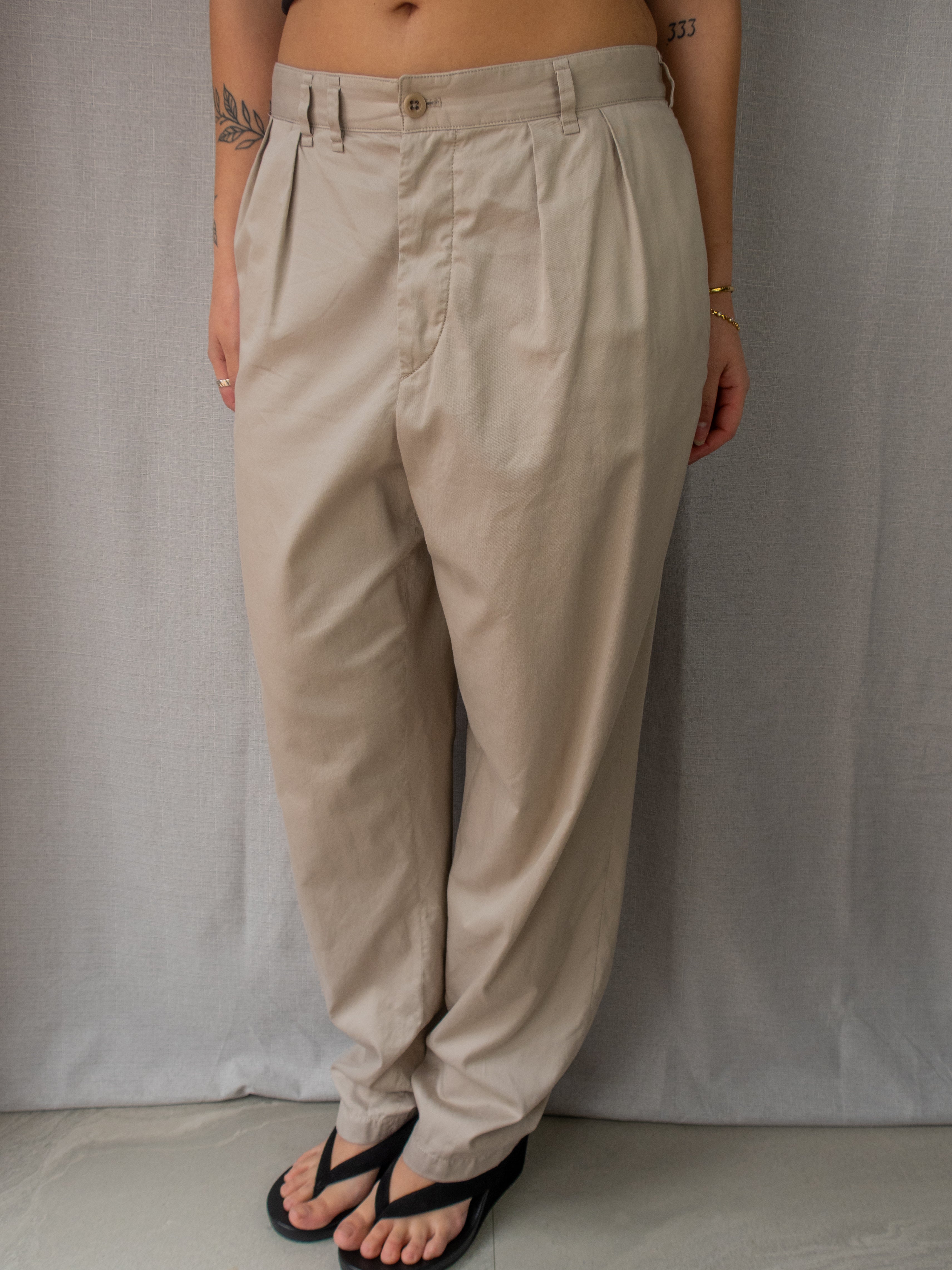 00s Ralph Lauren Pleated Trousers - Size XL