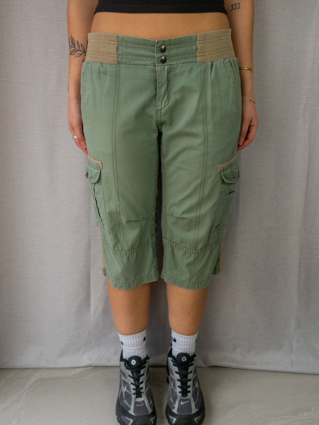 Y2K Rusty Cargo Shorts - Size M