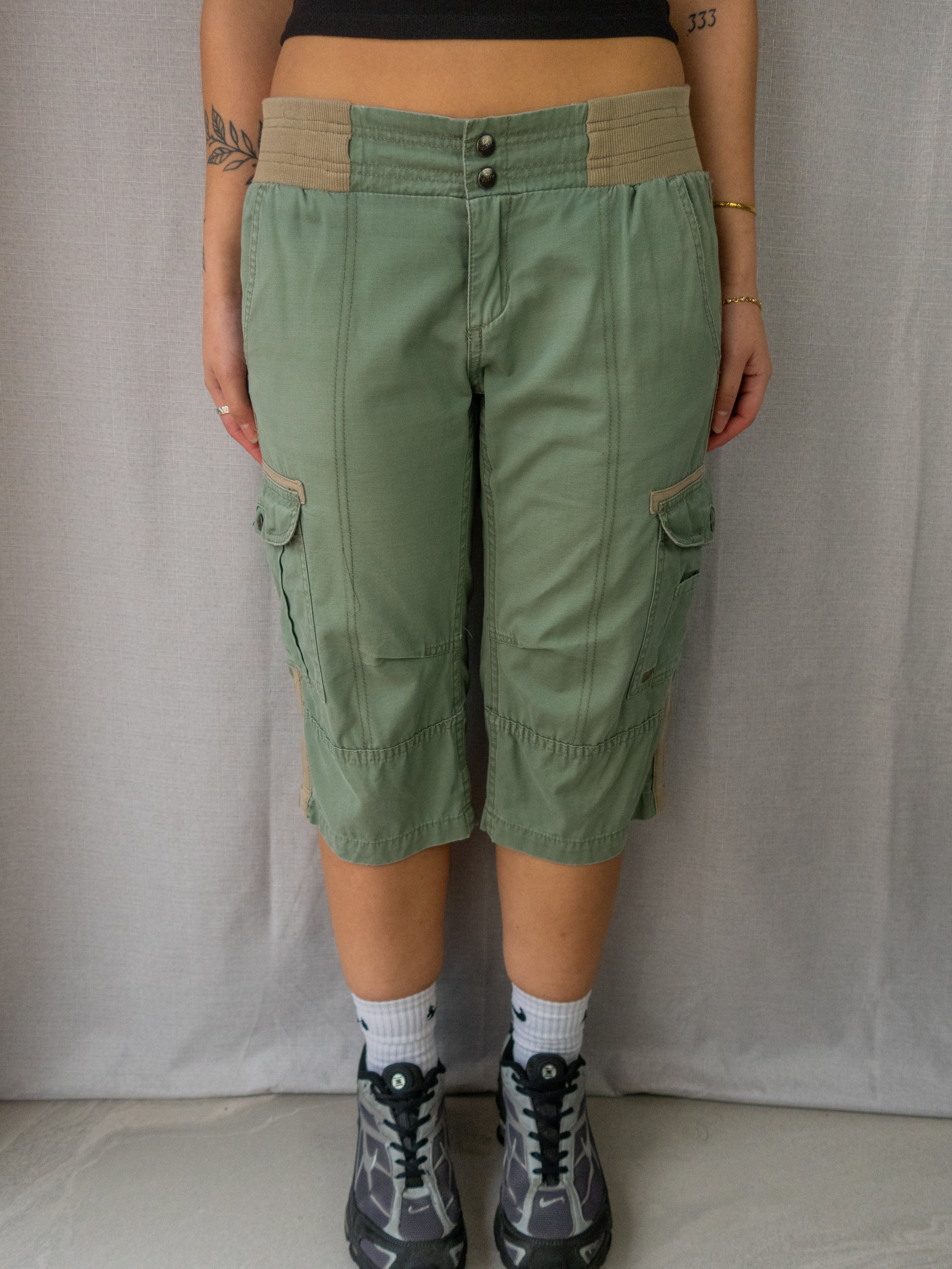 Y2K Rusty Cargo Shorts - Size M