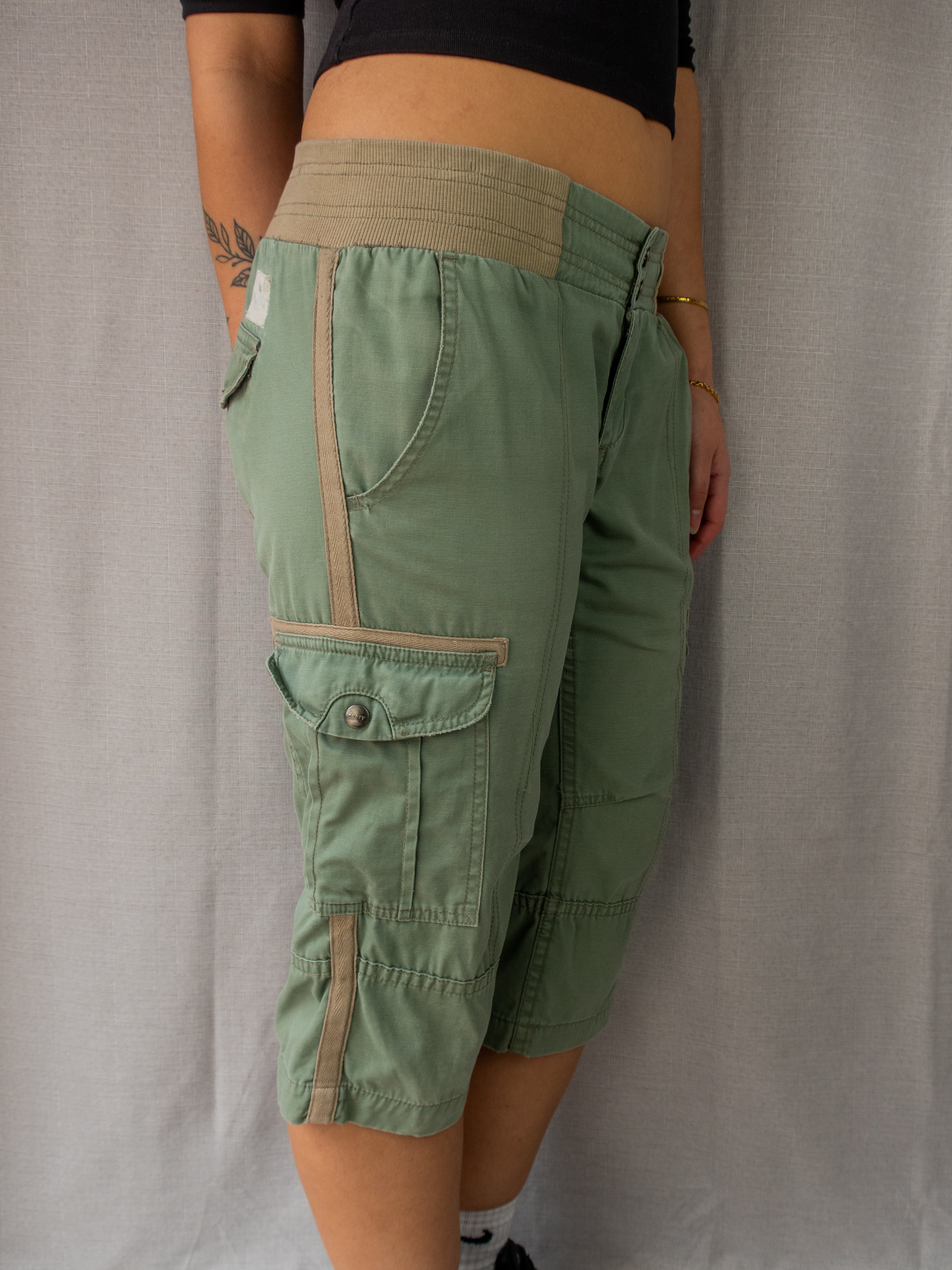 Y2K Rusty Cargo Shorts - Size M