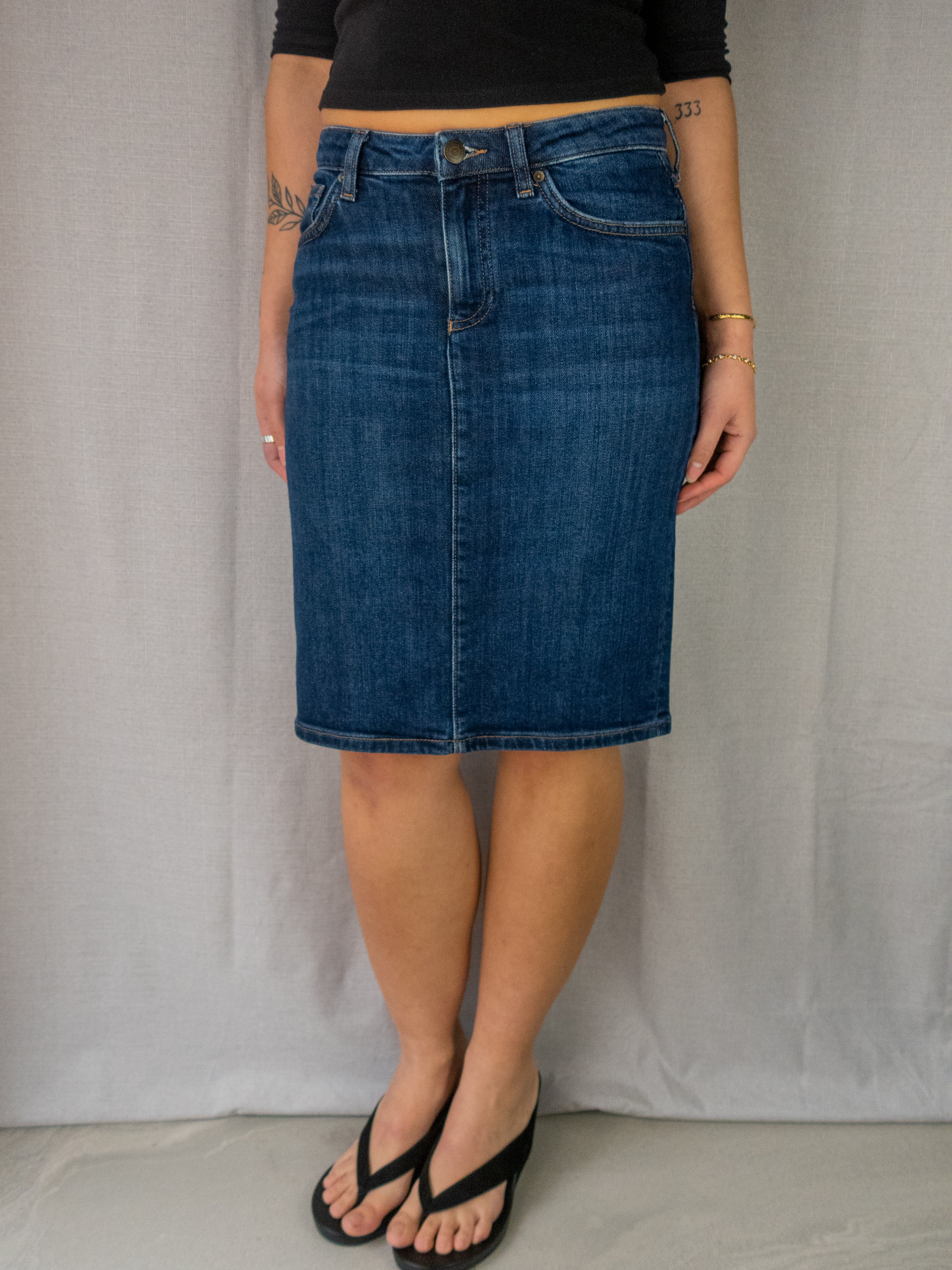 Gant Denim Midi Skirt - Size XS
