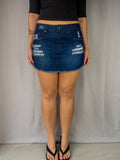 Y2K Rip Curl Denim Mini Skirt - Size M