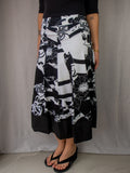 Y2K V.O.K Australia Printed Midi Skirt - Size XS